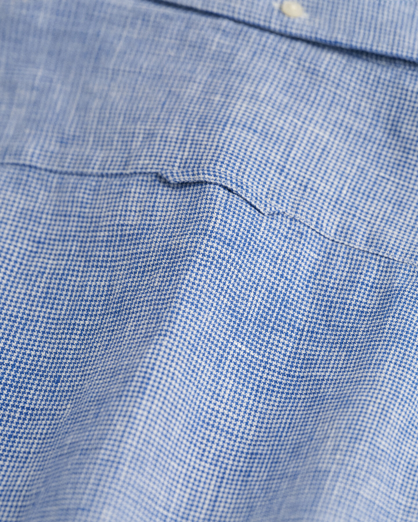 Slim Fit Leinen Hemd im Hahnentrittmuster