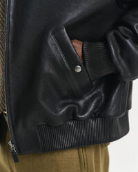 Harrington Jacke aus Leder