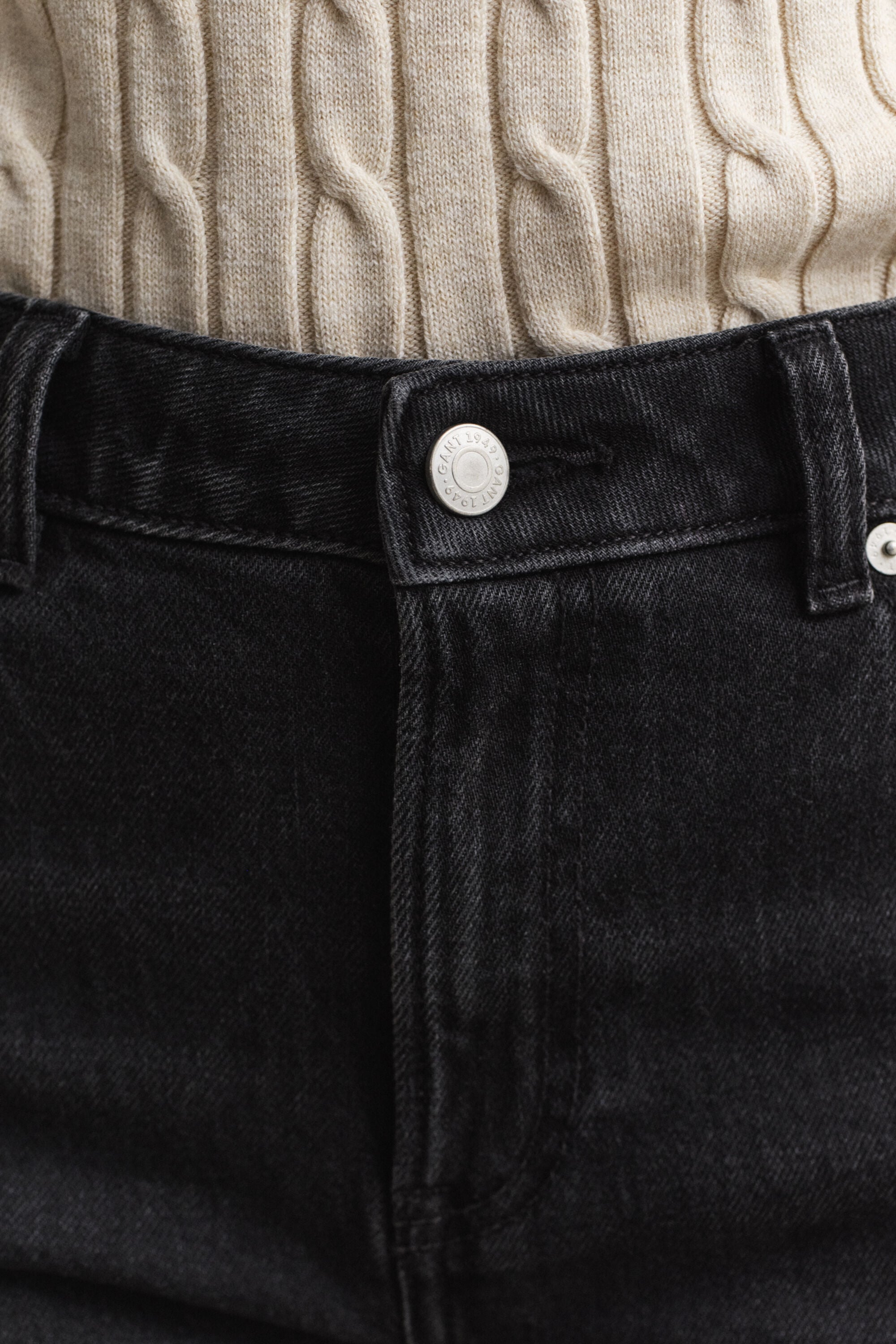Stretch-Jeans mit geradem Bein