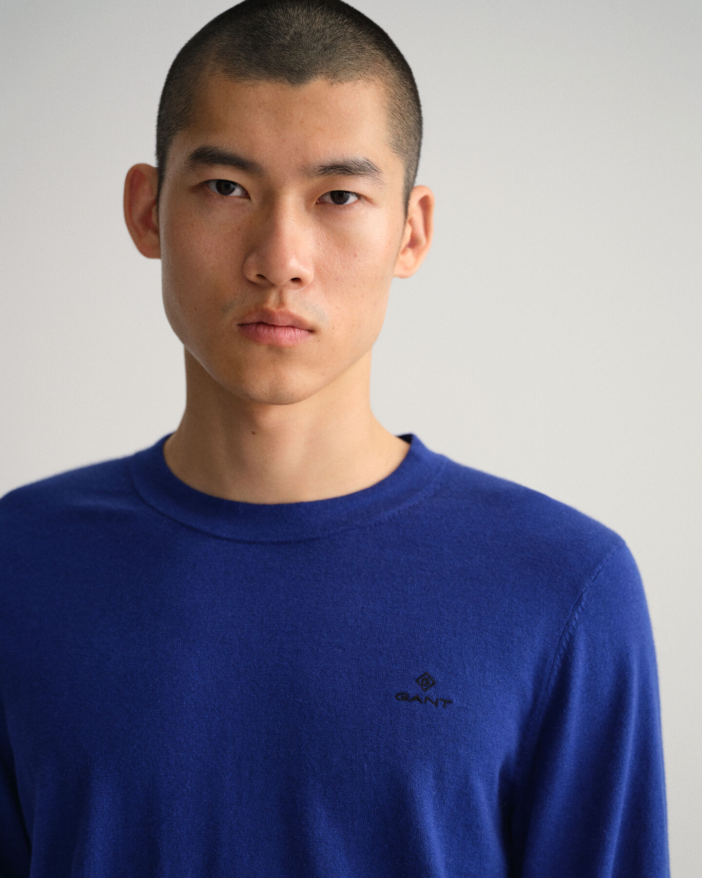 Baumwoll Kaschmir Rundhalspullover