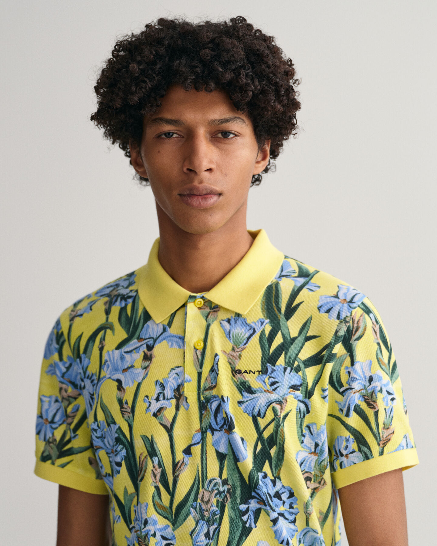 Iris Piqu&eacute; Poloshirt mit Print