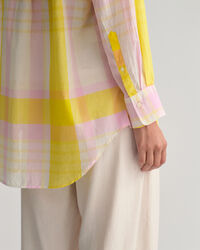 Oversized Madras Bluse