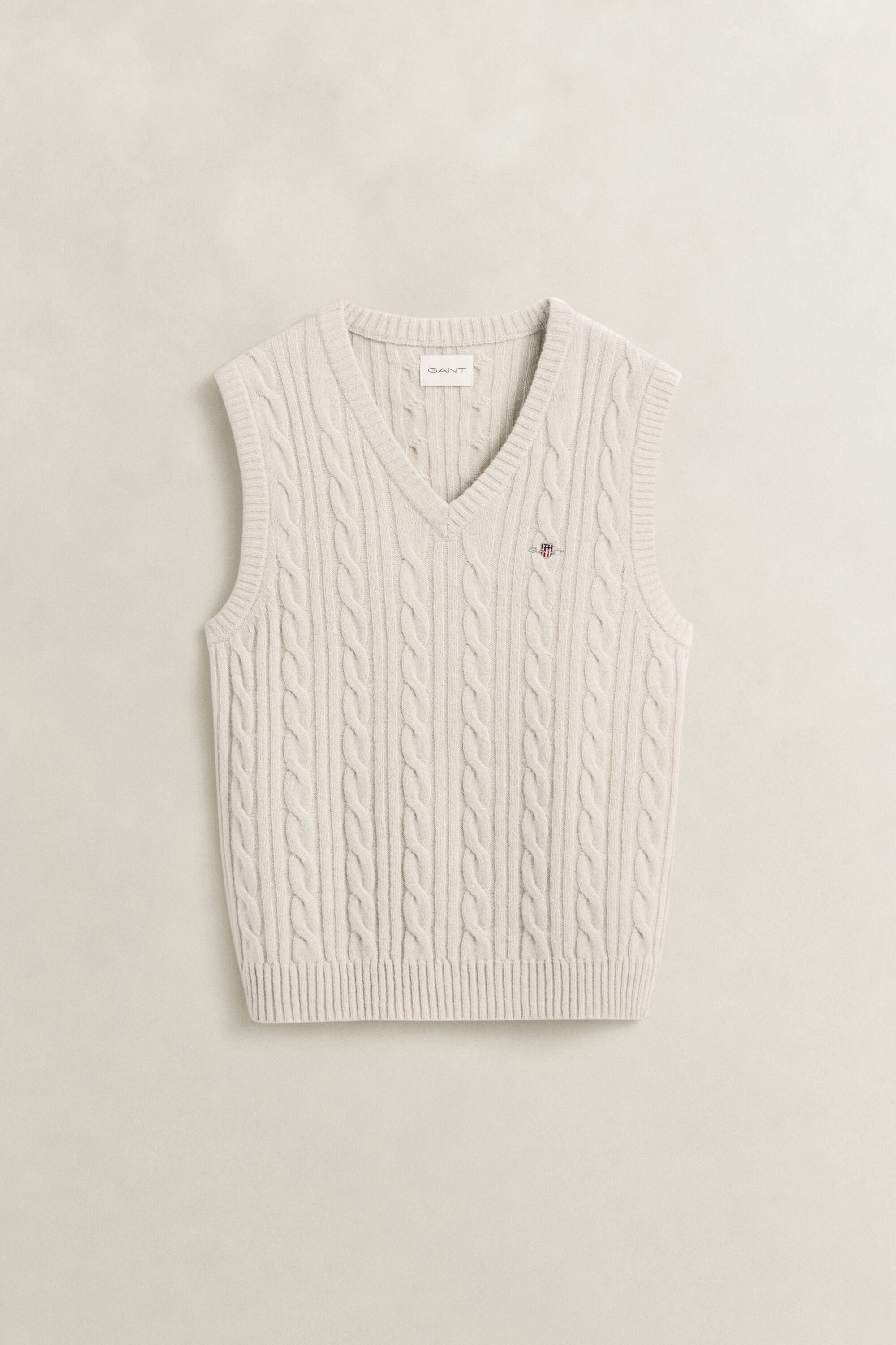 Zopfstrick Pullunder aus Lambswool