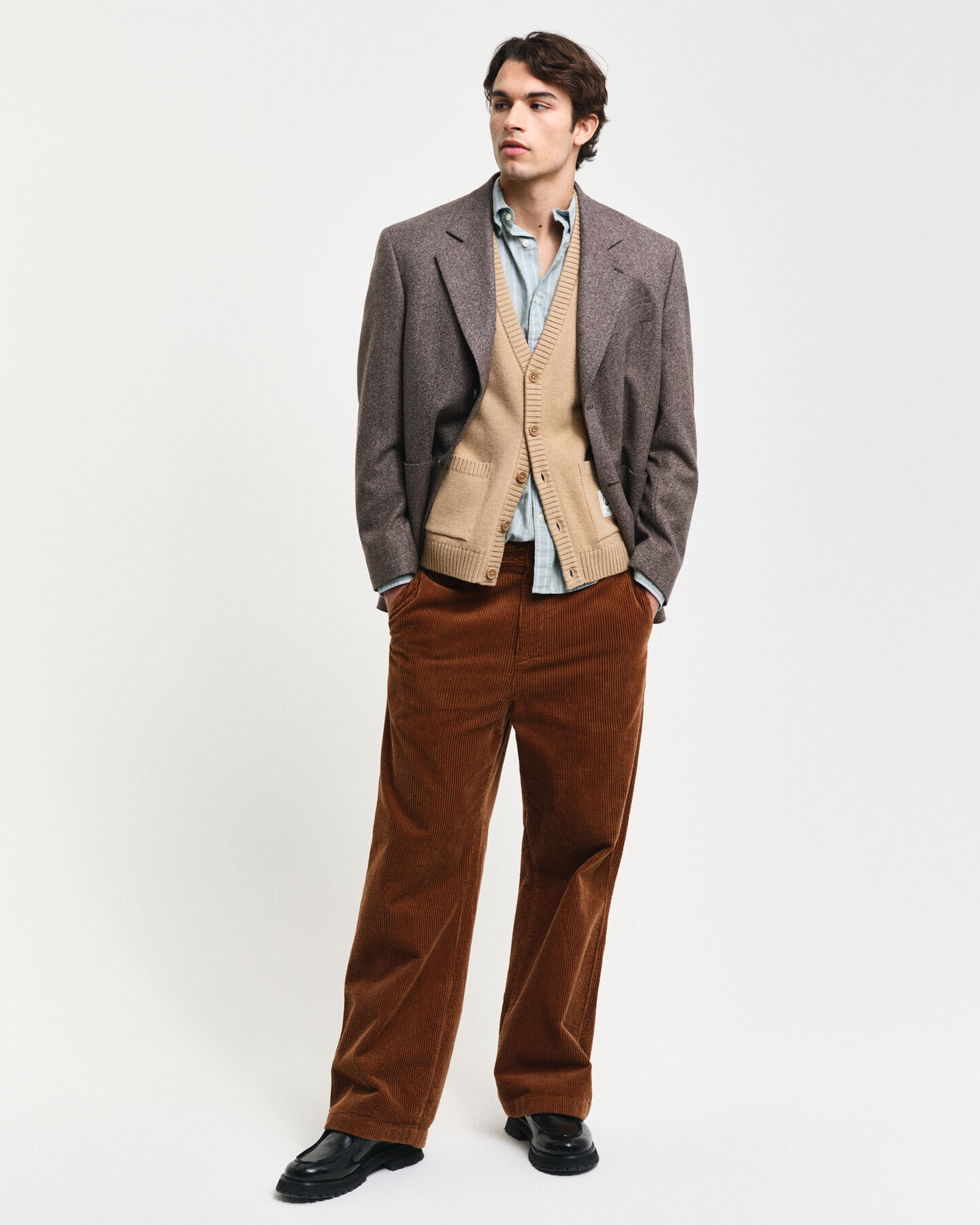 Geknöpfte Weste aus Wolle