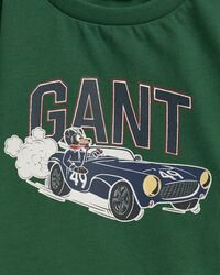 Baby Boy Langarm-T-Shirt mit Hundemotiv