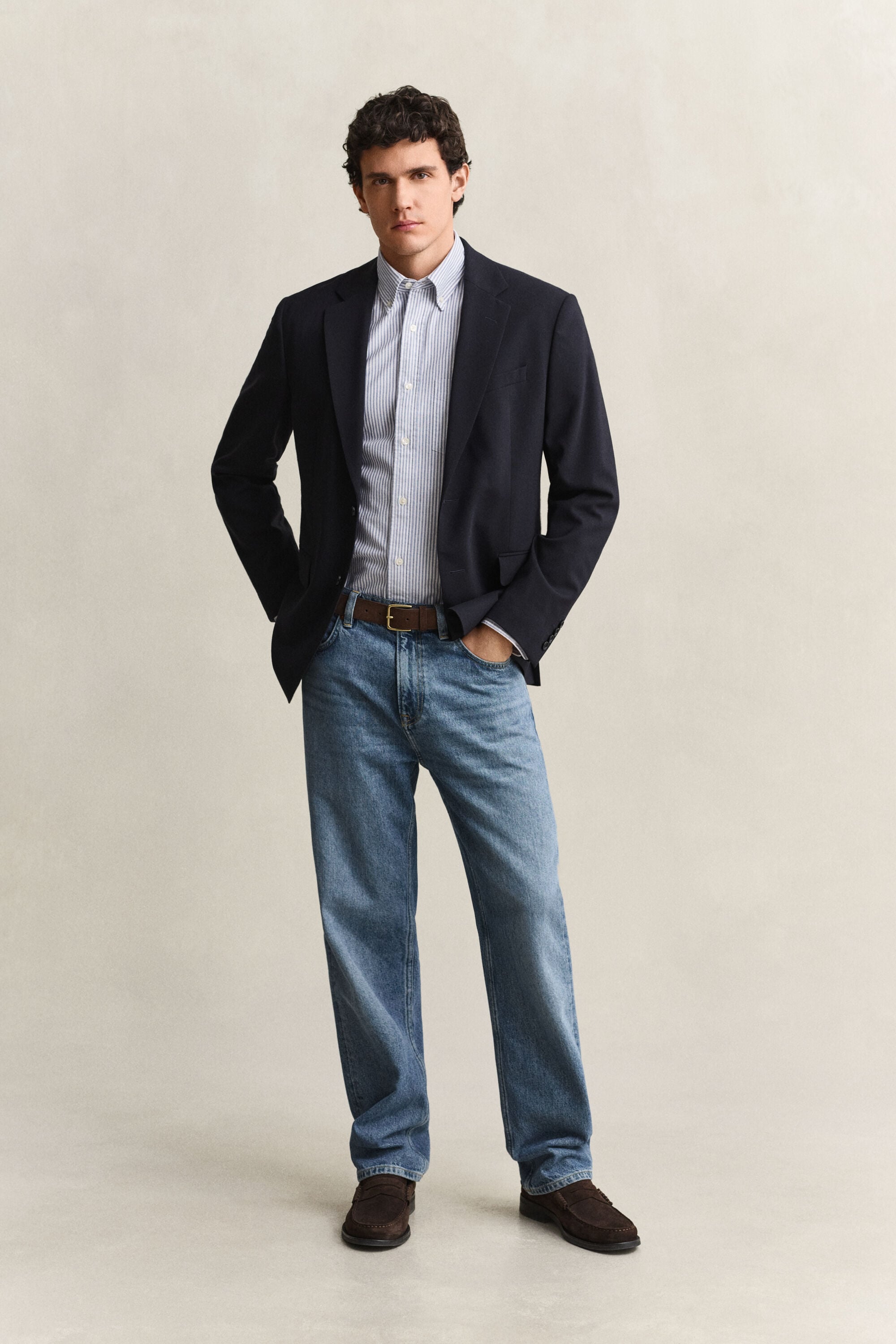 Banker Stripe Classic Oxford-Hemd