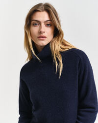 Herringbone Rollkragenpullover mit Detail