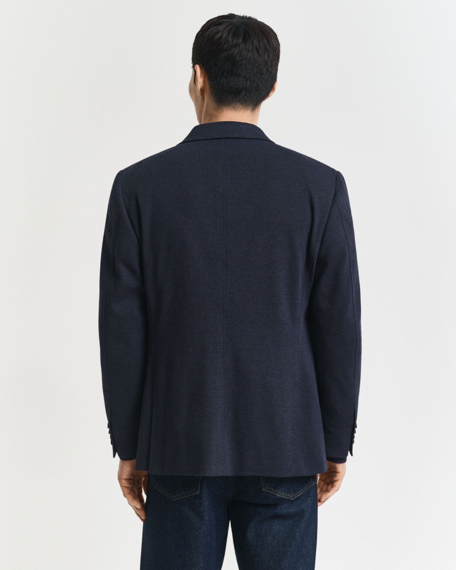 Slim Fit Two-Toned Sakko aus Jersey-Piqué