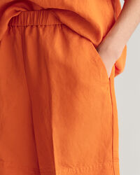 Relaxed Fit Leinenmix Pull-On Shorts