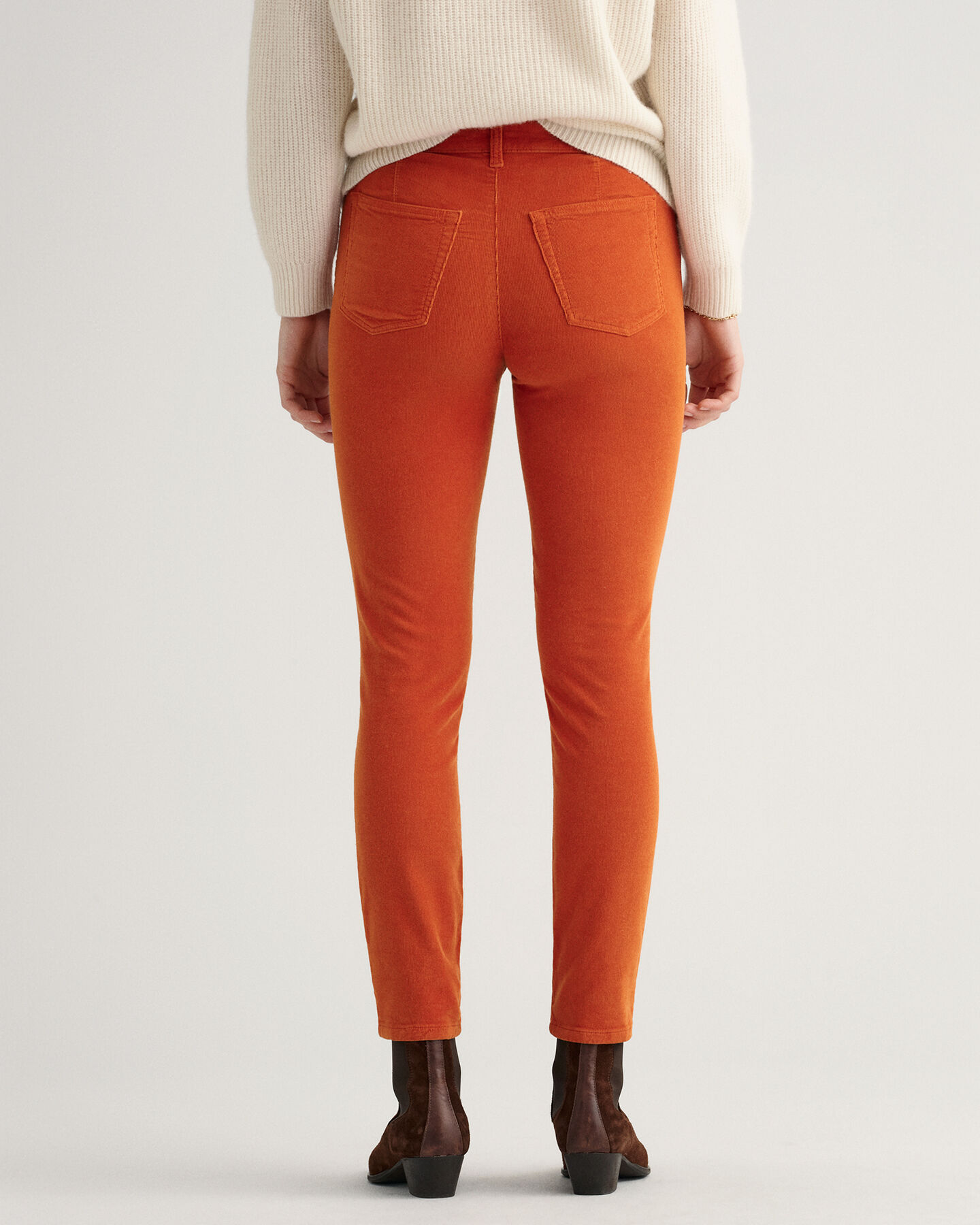 Farla Slim Fit Verk&uuml;rzte Cord-Jeans