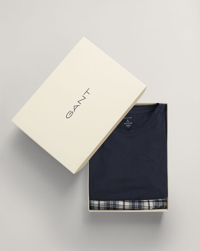 Flanellpyjama mit T-Shirt & Hose in Geschenkbox