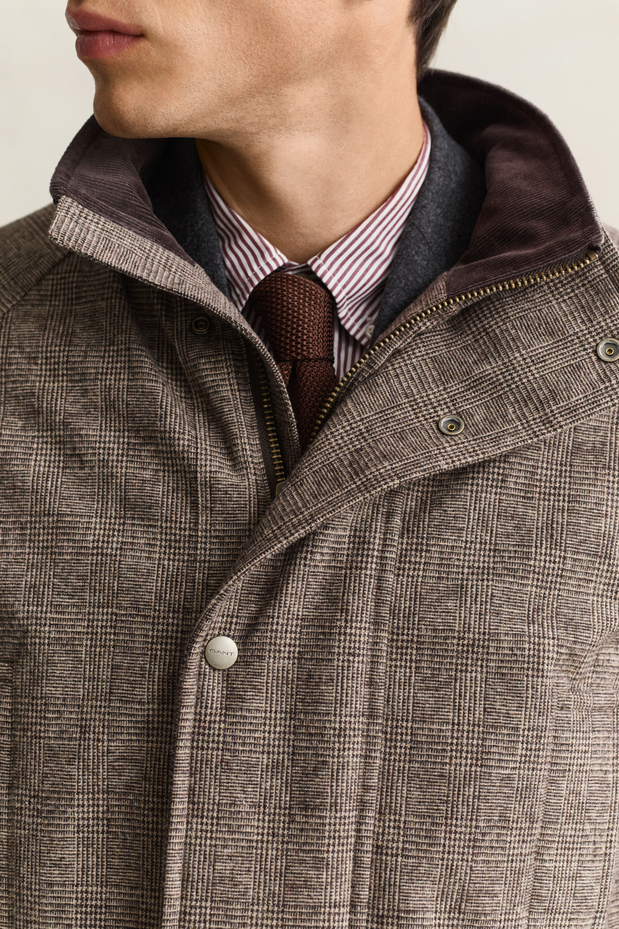 Double Decker Jacke aus Wollmix