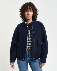 Harrington Jacke aus Wolle