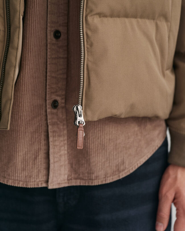 Wattierte Puffer Jacke aus Flanell