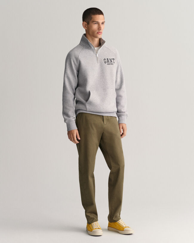 GANT Arch Graphic Sweatshirt mit Rei&szlig;verschlusskragen