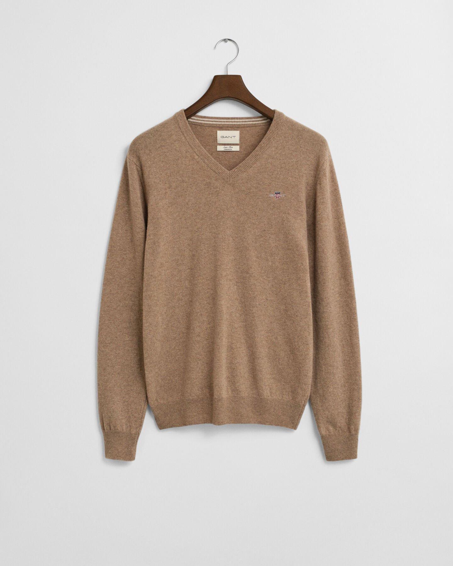Superfine Lambswool V-Neck Pullover