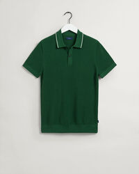 Piqu&eacute; Poloshirt mit Strukturdesign