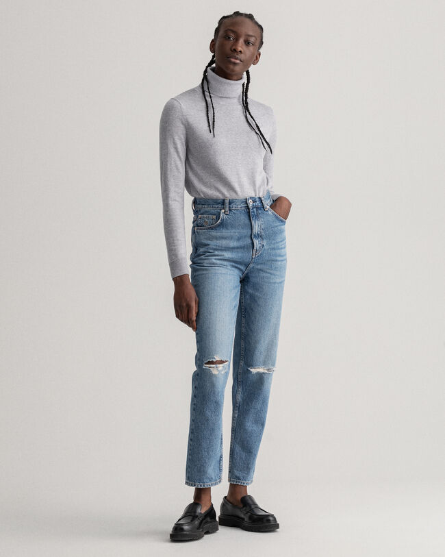 Waschbarer Merino Rollkragenpullover