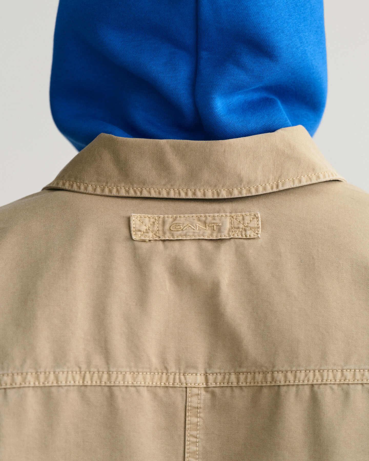 Stückgefärbte Twill Hemdjacke