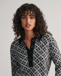 G Patterned Jacquard-Polopullover