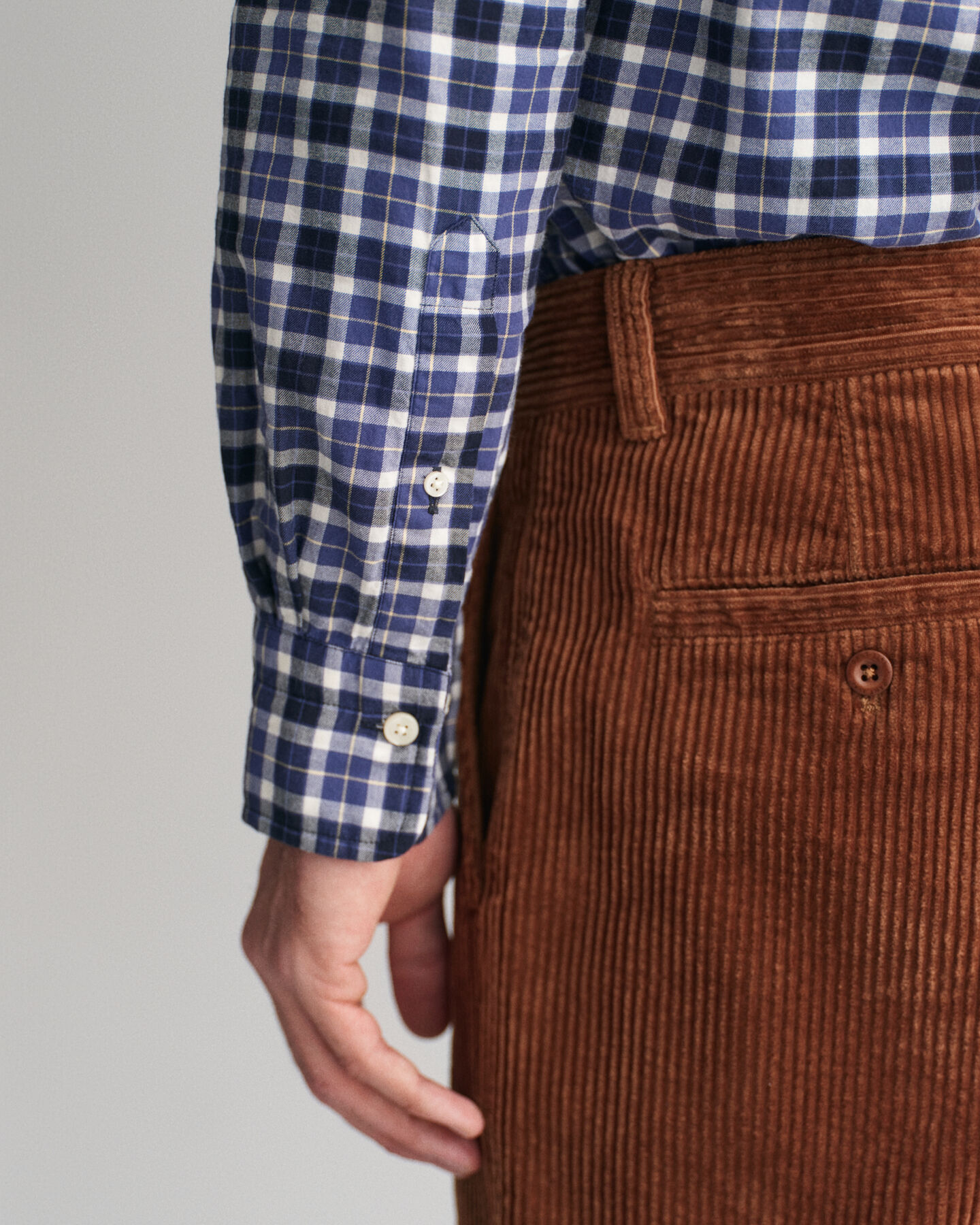 Leichtes Regular Fit Twill Hemd mit Karomuster