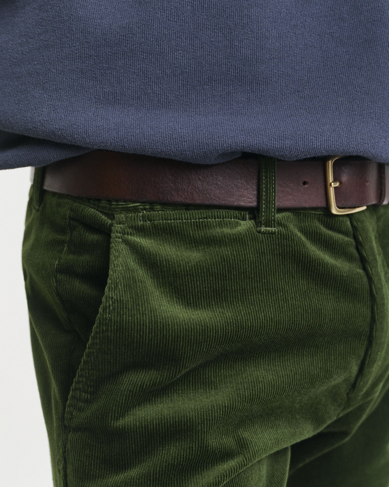 Slim Fit Cord Chinohose