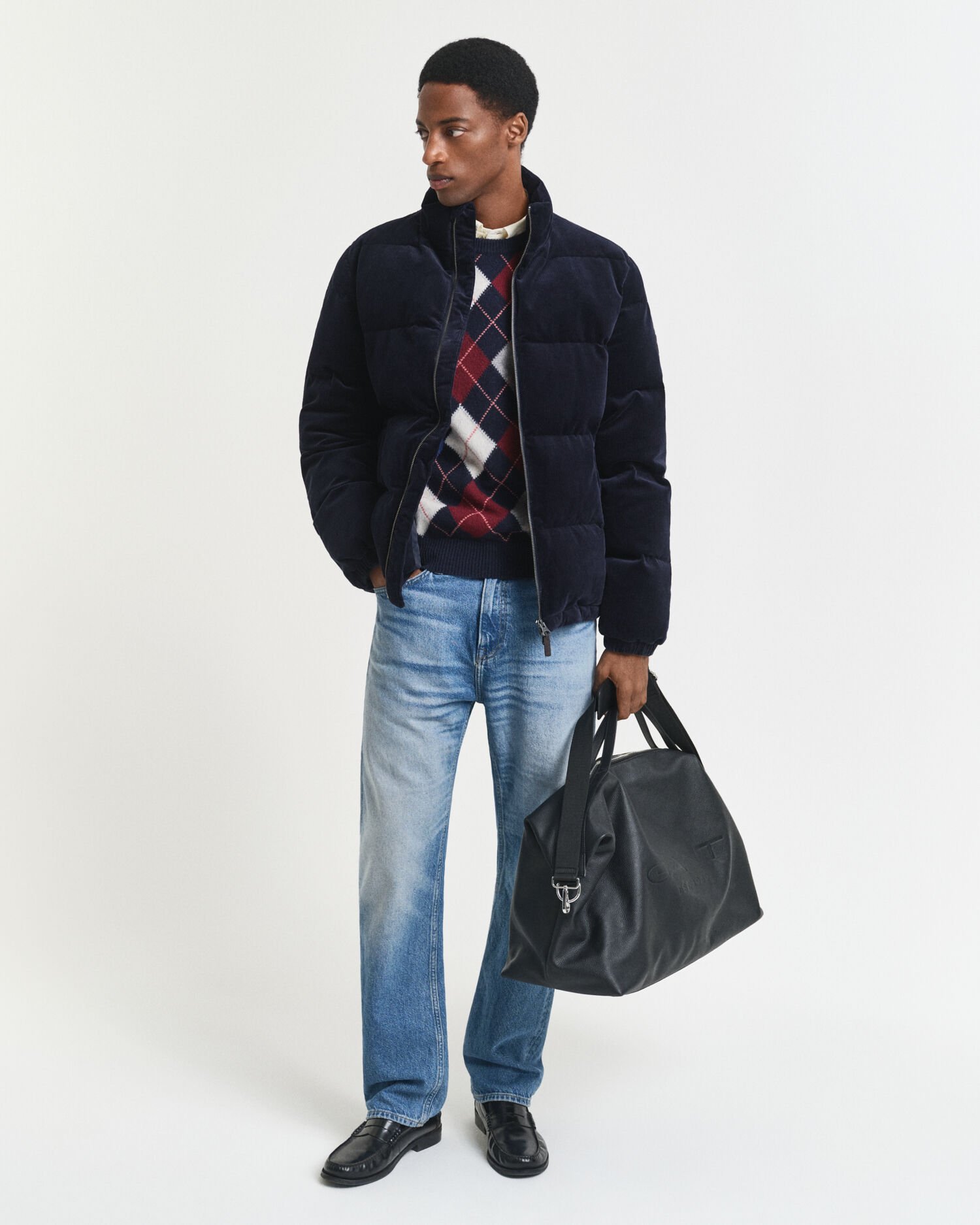 Argyle Rundhalspullover