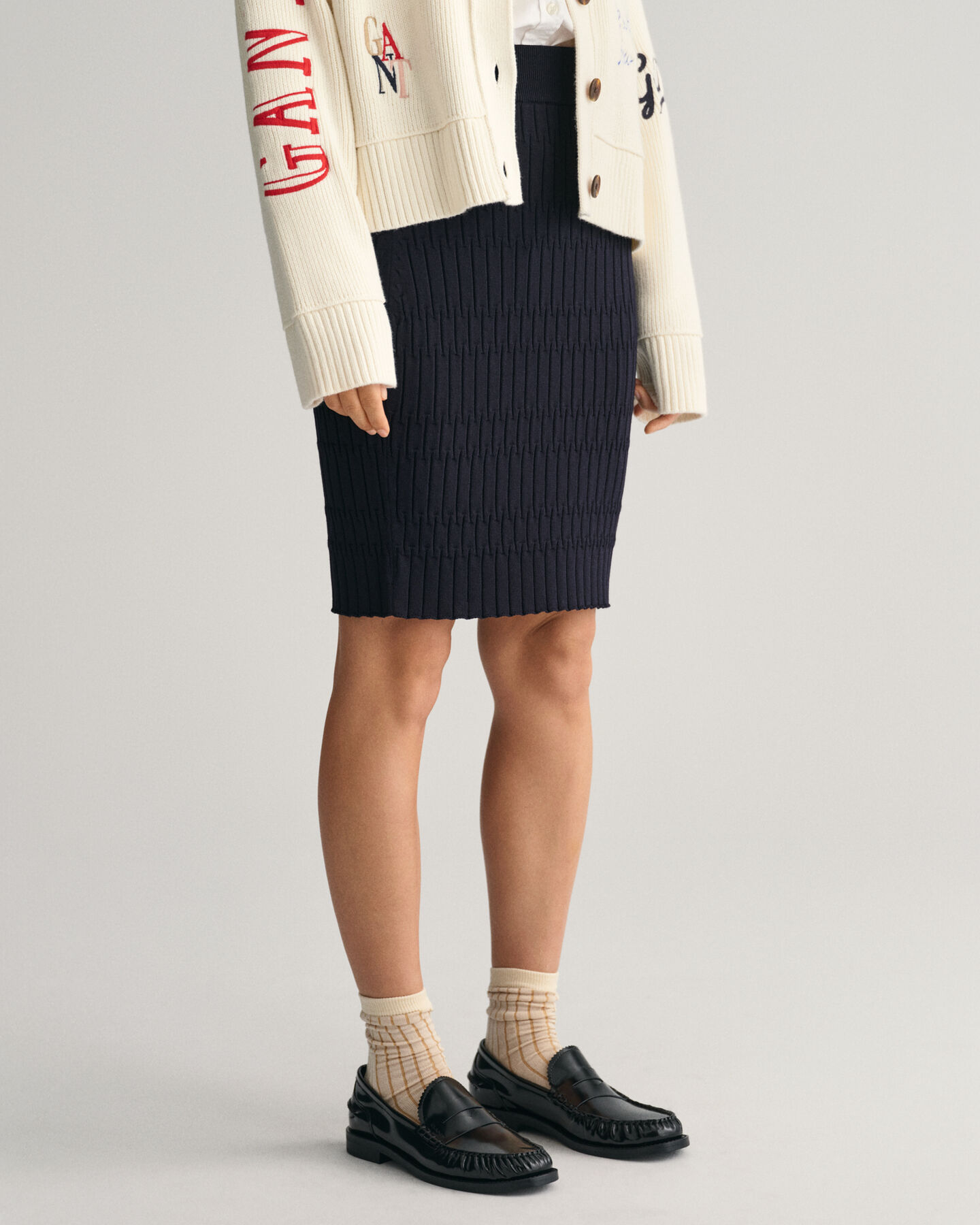 Strukturierter Strickrock