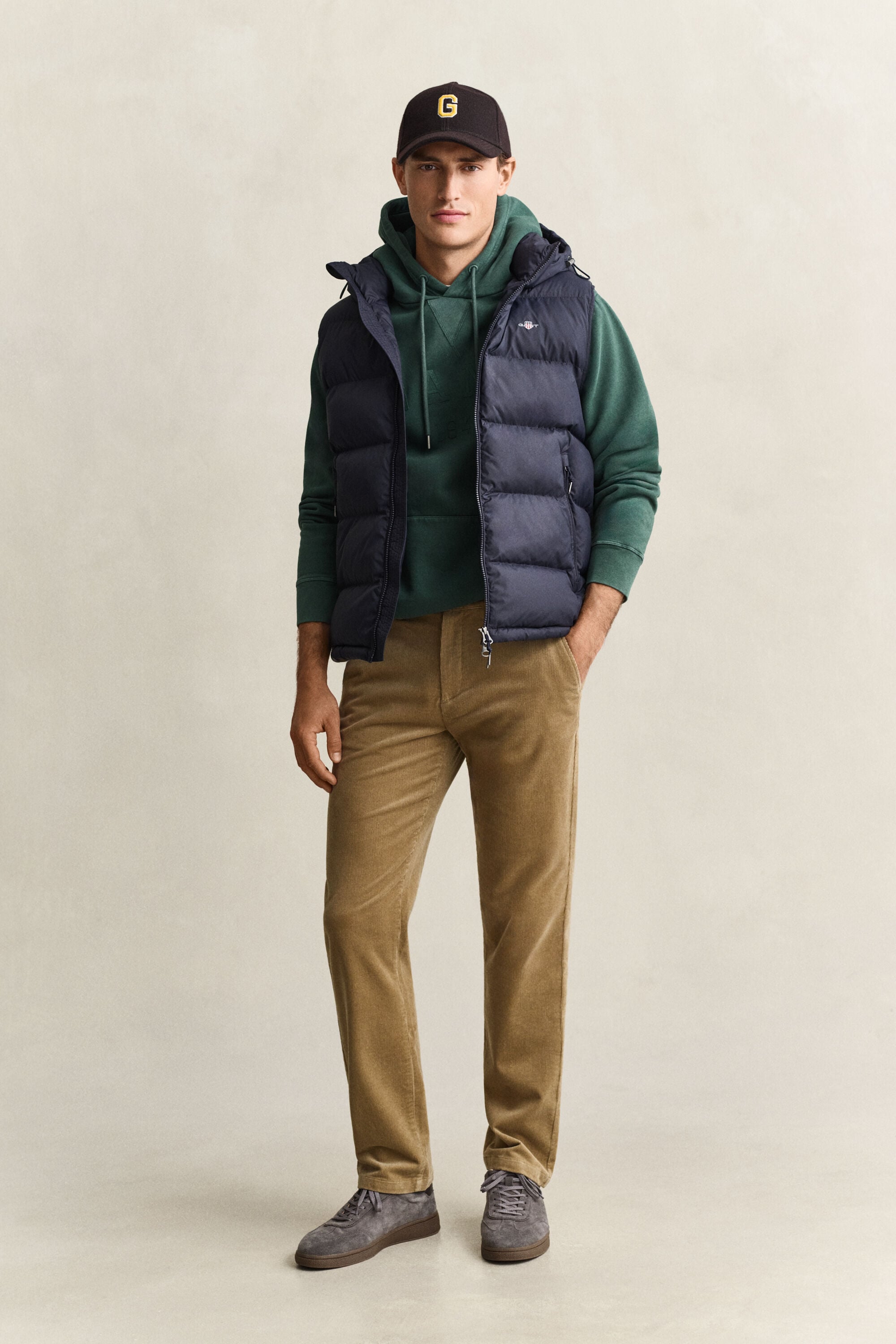 Regular Fit Cord Chinohose