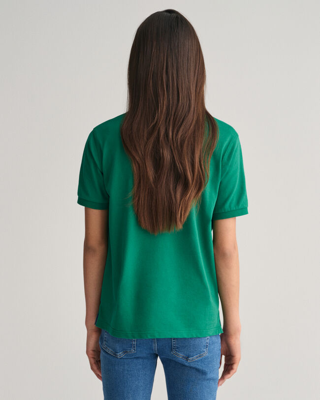 Teens Kontrast Piqu&eacute; Poloshirt