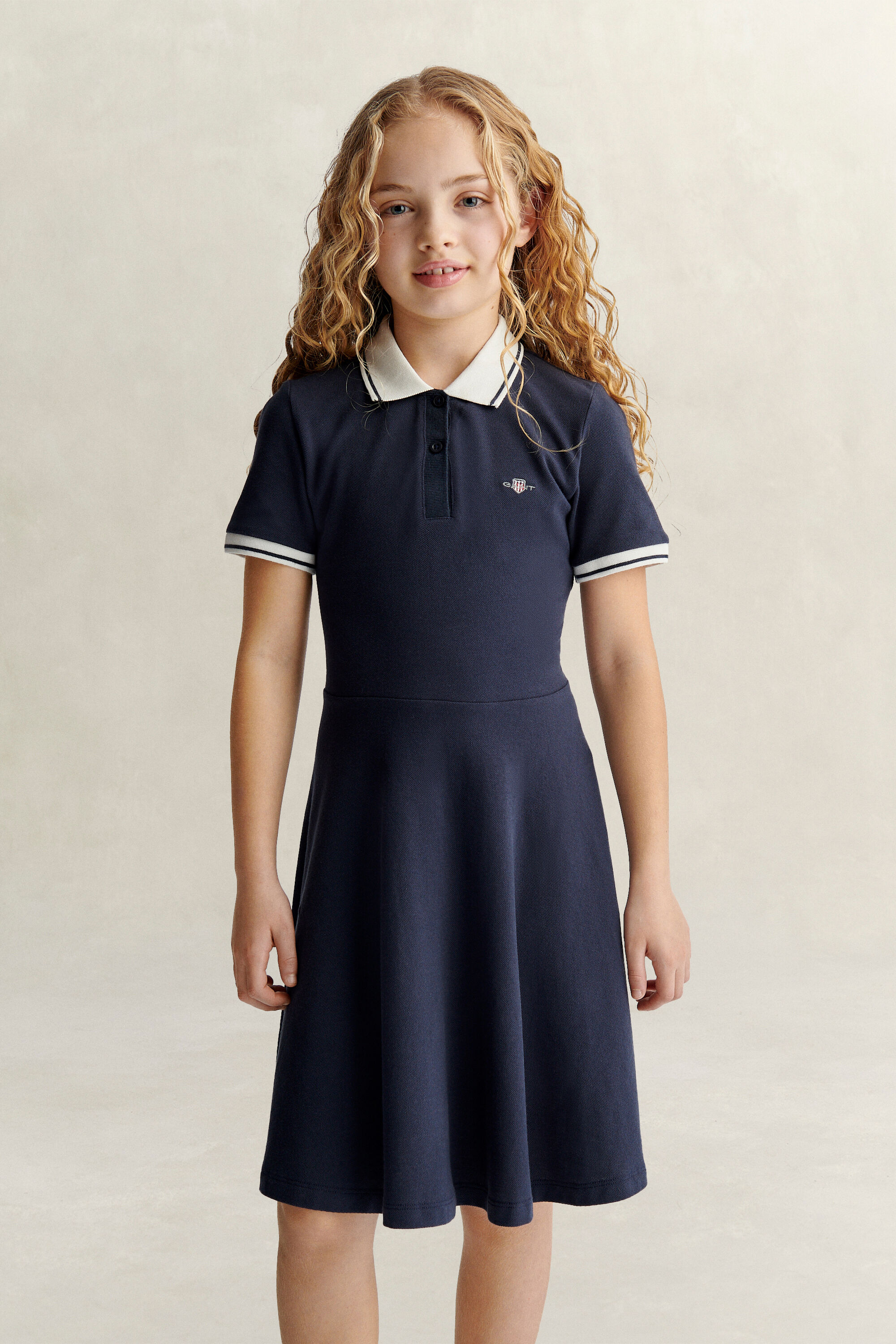 Teens Girls Shield Polokleid