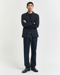 Slim Fit Two-Toned Sakko aus Jersey-Piqué