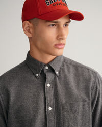 Regular Fit Hemd mit Fischgrätmuster