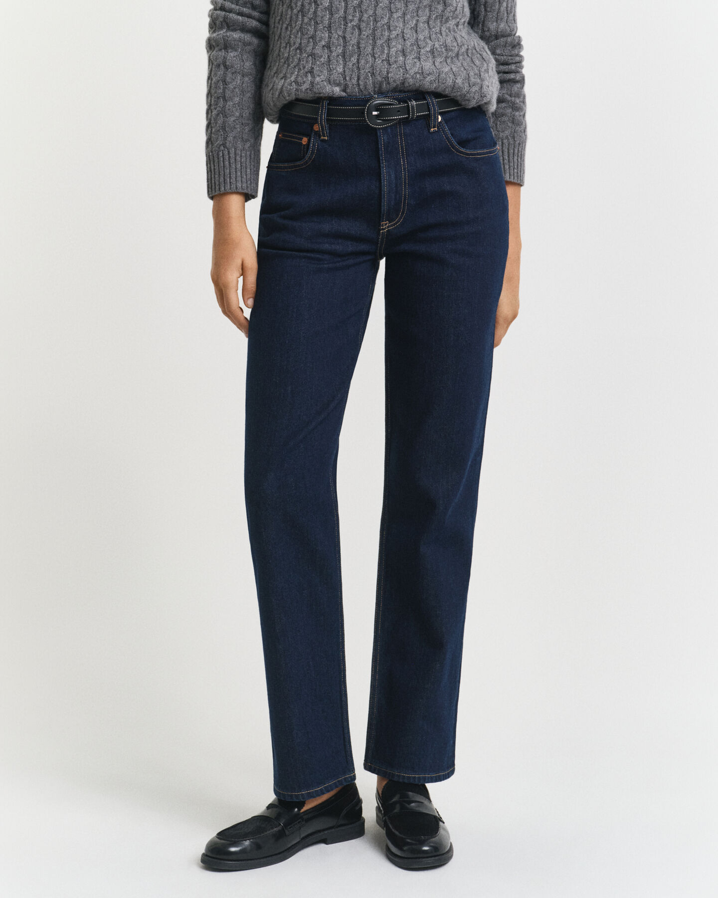 Stretch-Jeans mit geradem Bein
