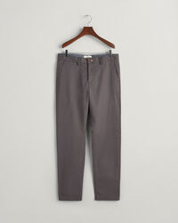 Schmal zulaufende Twill Chinohose