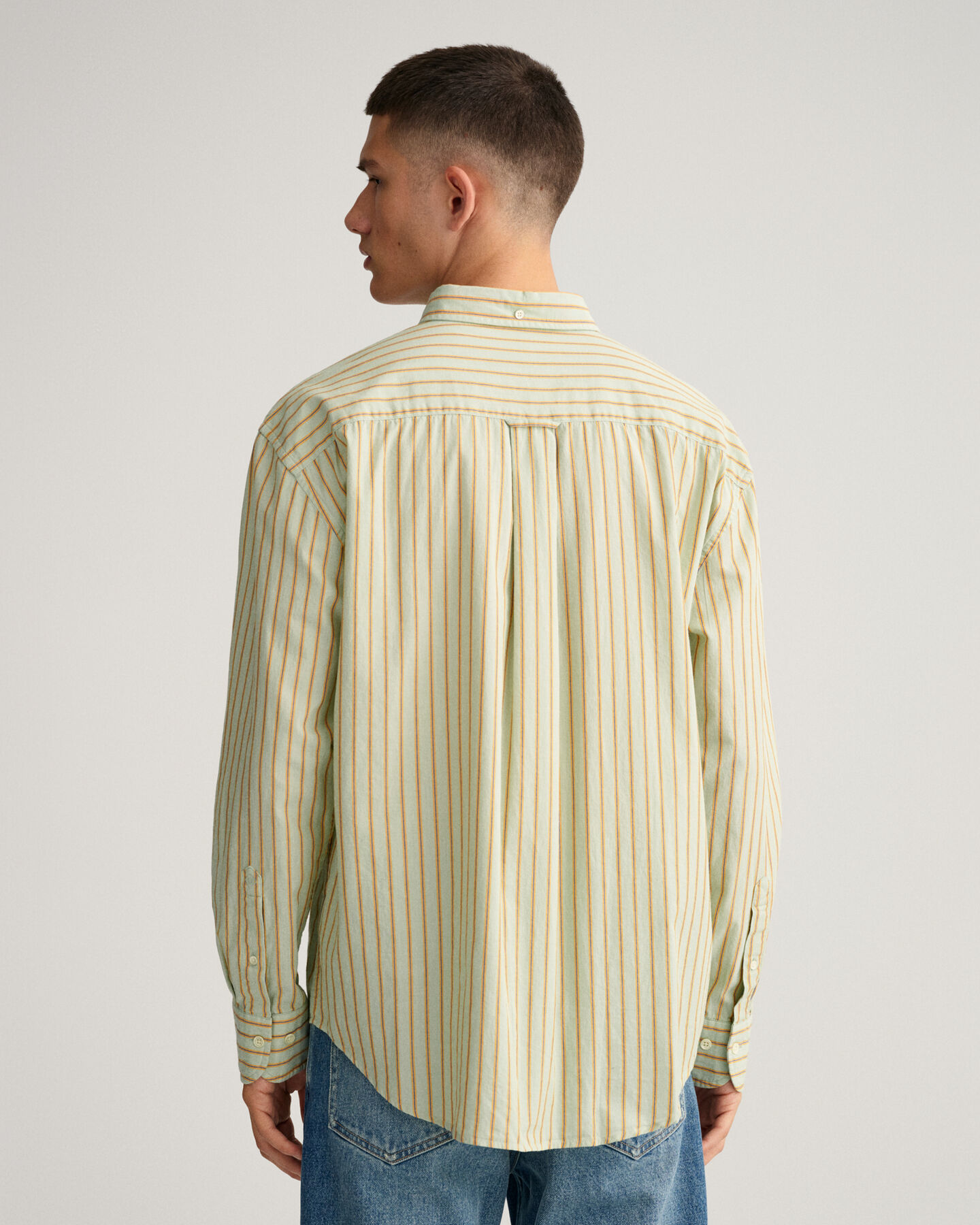 Relaxed Fit Fil-&agrave;-Fil Streifenhemd