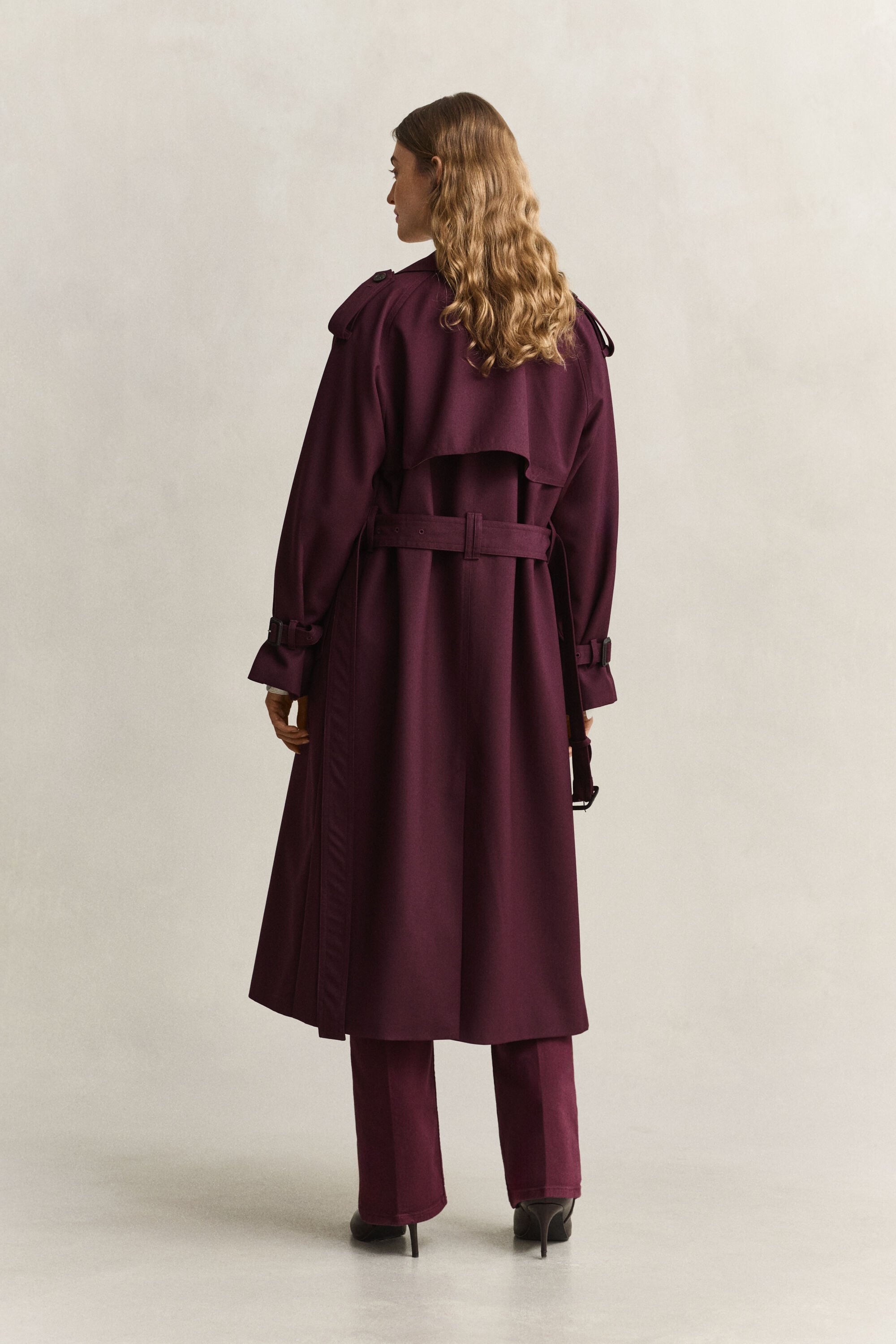 Trenchcoat aus Wollgemisch