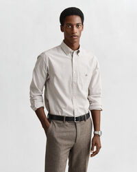 Regular Fit Banker Stripe Classic Oxford-Hemd
