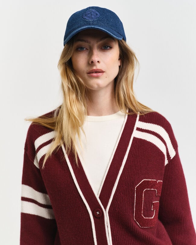 GANT Varsity V-Neck Strickjacke