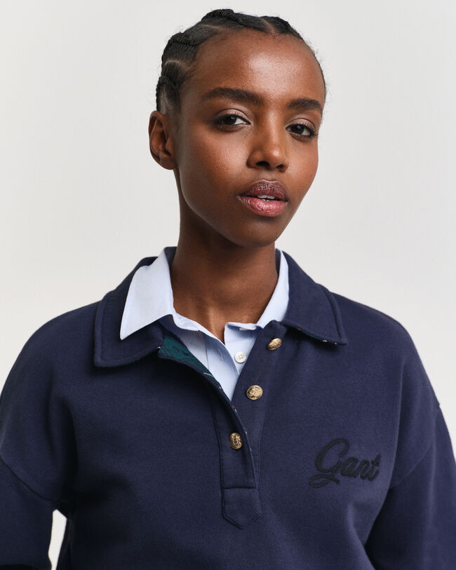 Script Graphic Rugger Sweatshirt