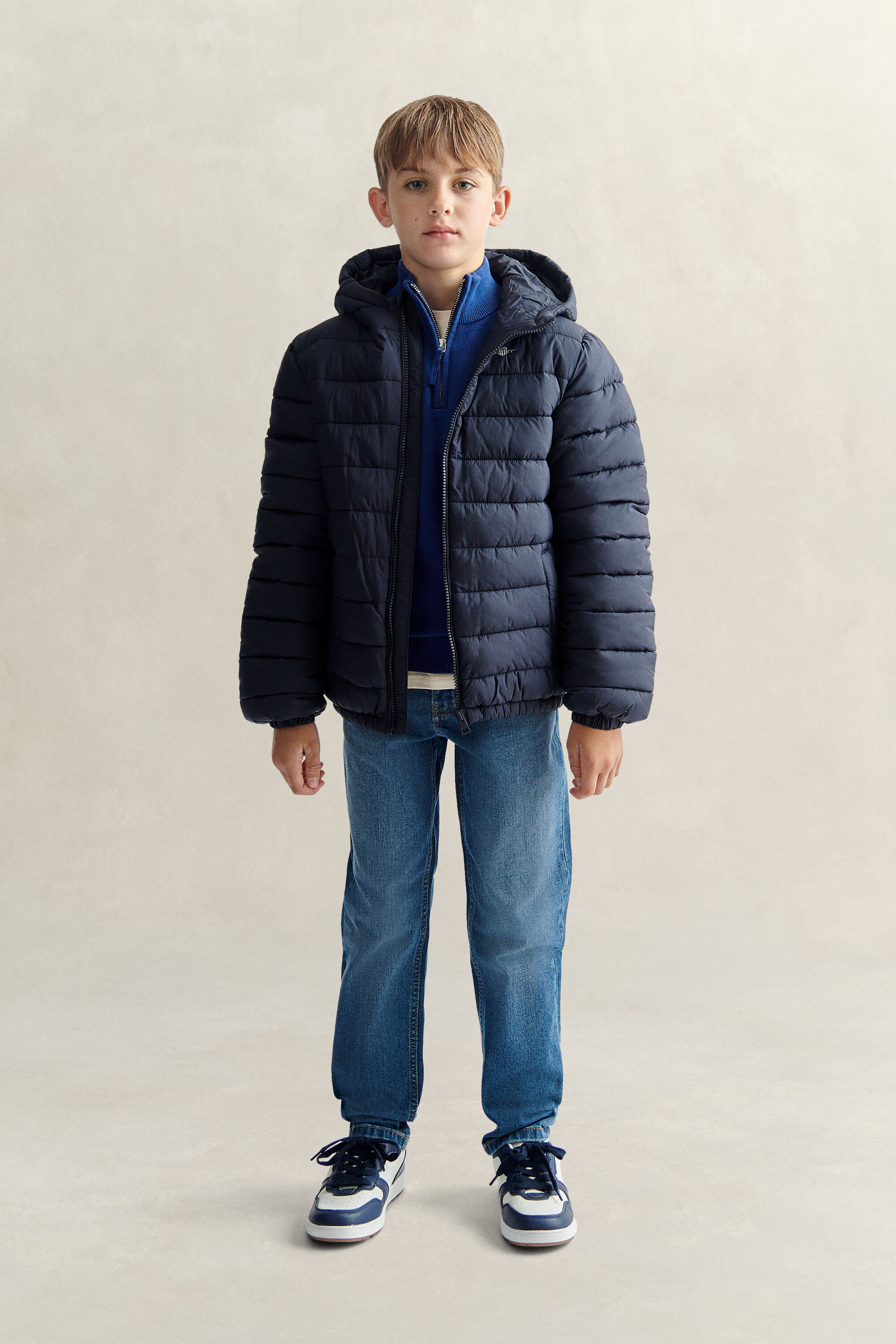 Teen Boys Pufferjacke mit Kapuze
