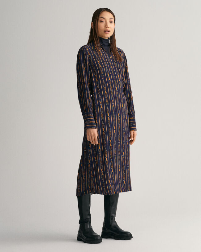 Regular Fit Rope Wickelkleid mit Seil