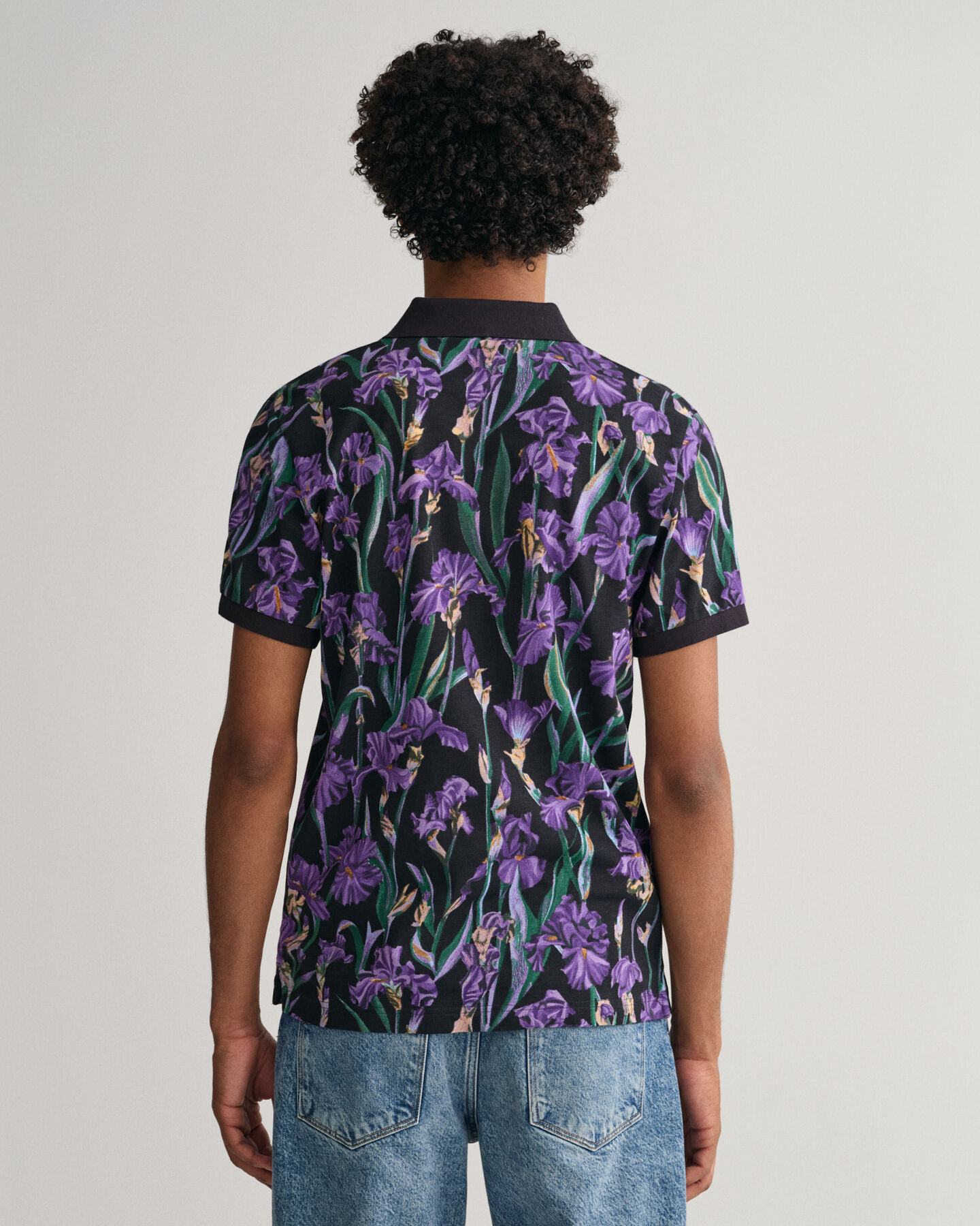 Iris Piqu&eacute; Poloshirt mit Print