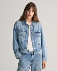 Verkürzte Jeansjacke