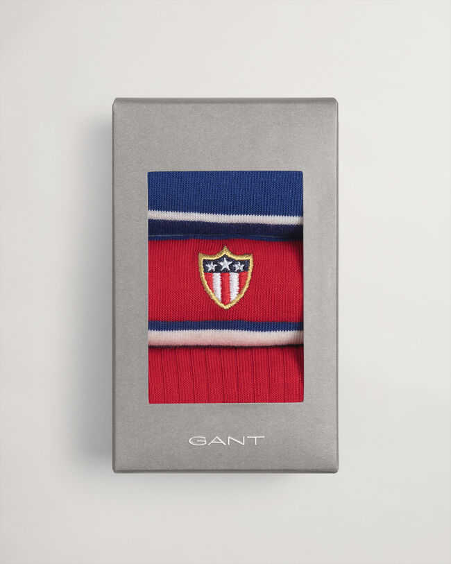 3er-Pack Banner Shield Socken mit Geschenkbox