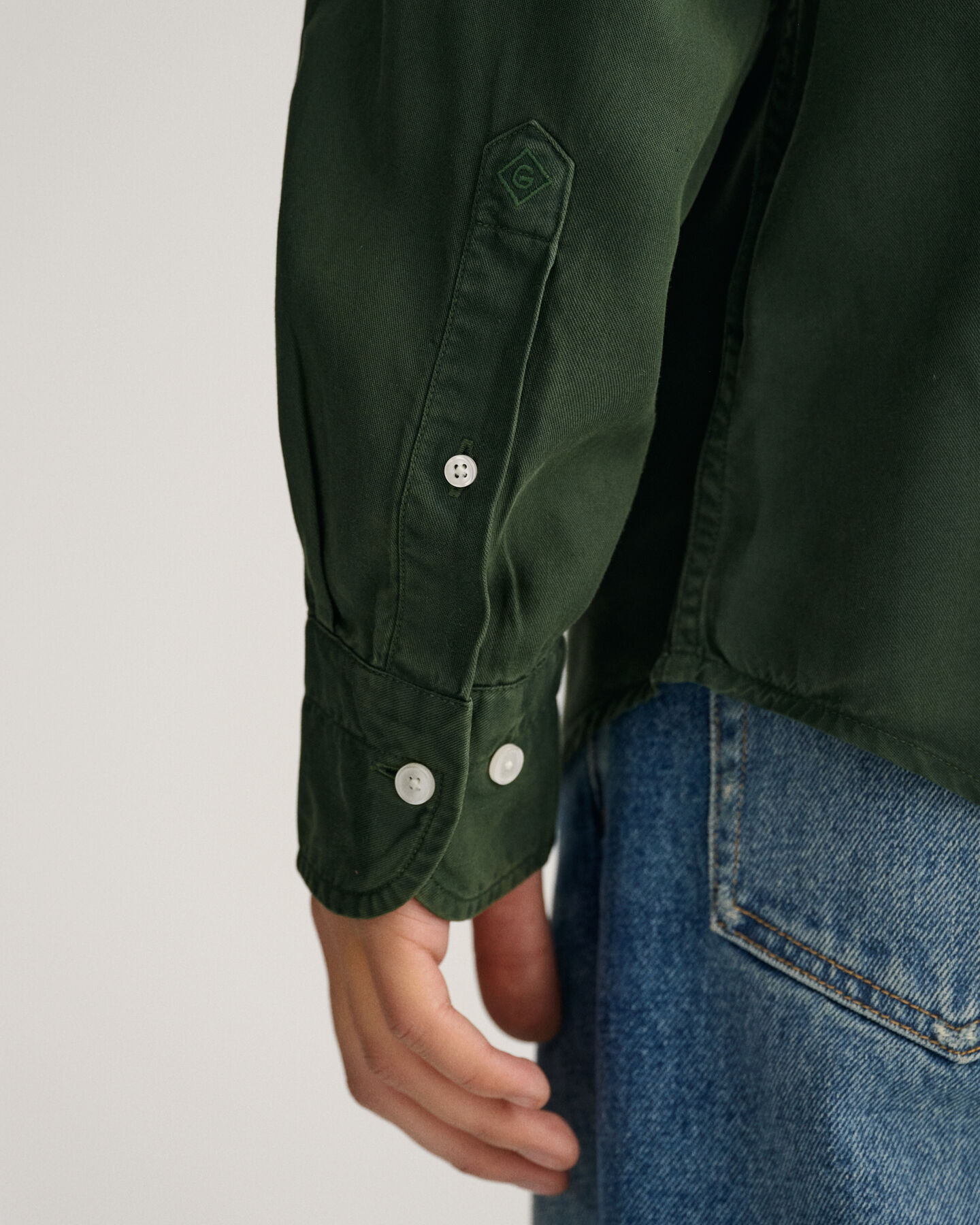 Relaxed Fit Lyocell Hemd in St&uuml;ckf&auml;rbung