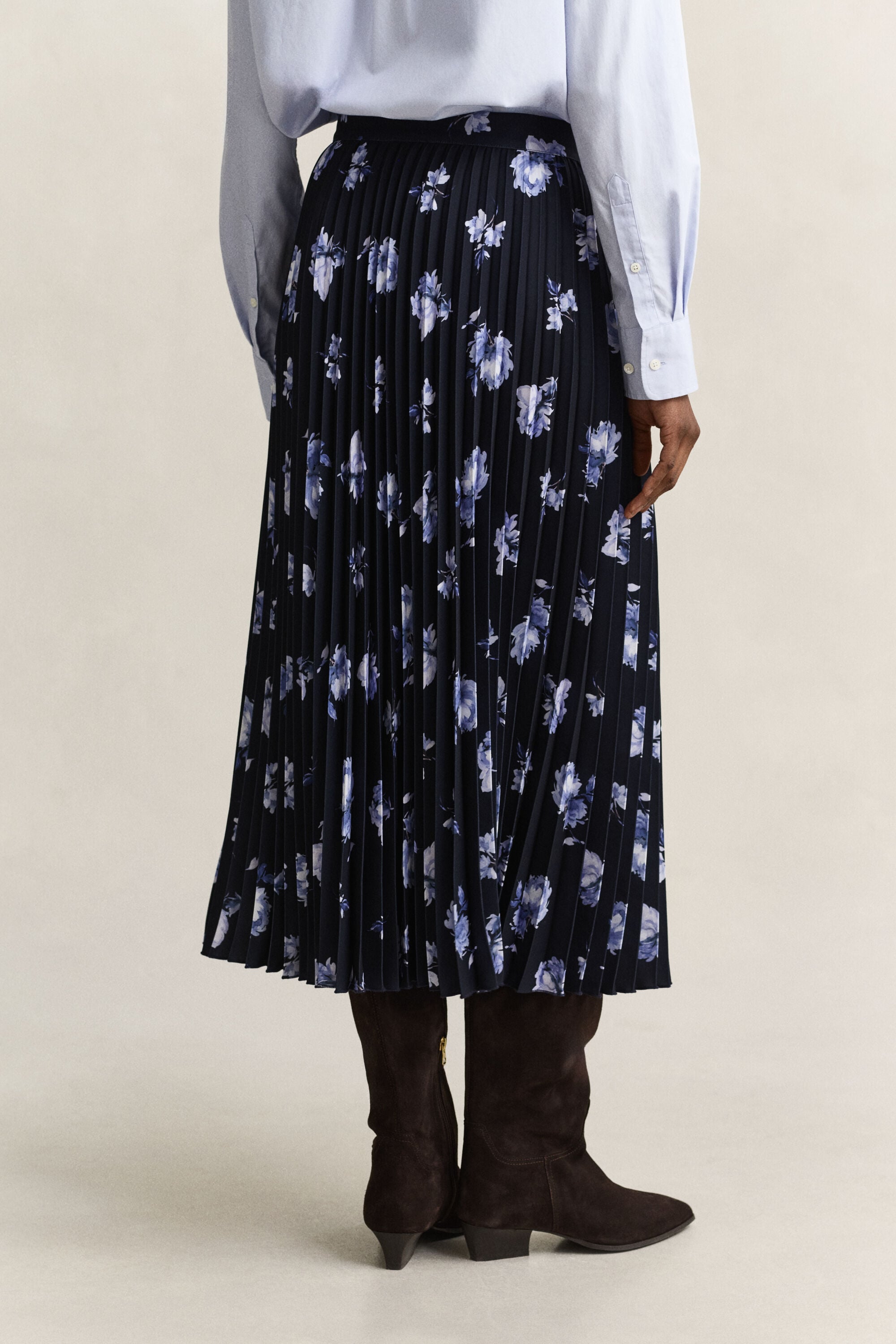 Faltenrock mit Blumenprint