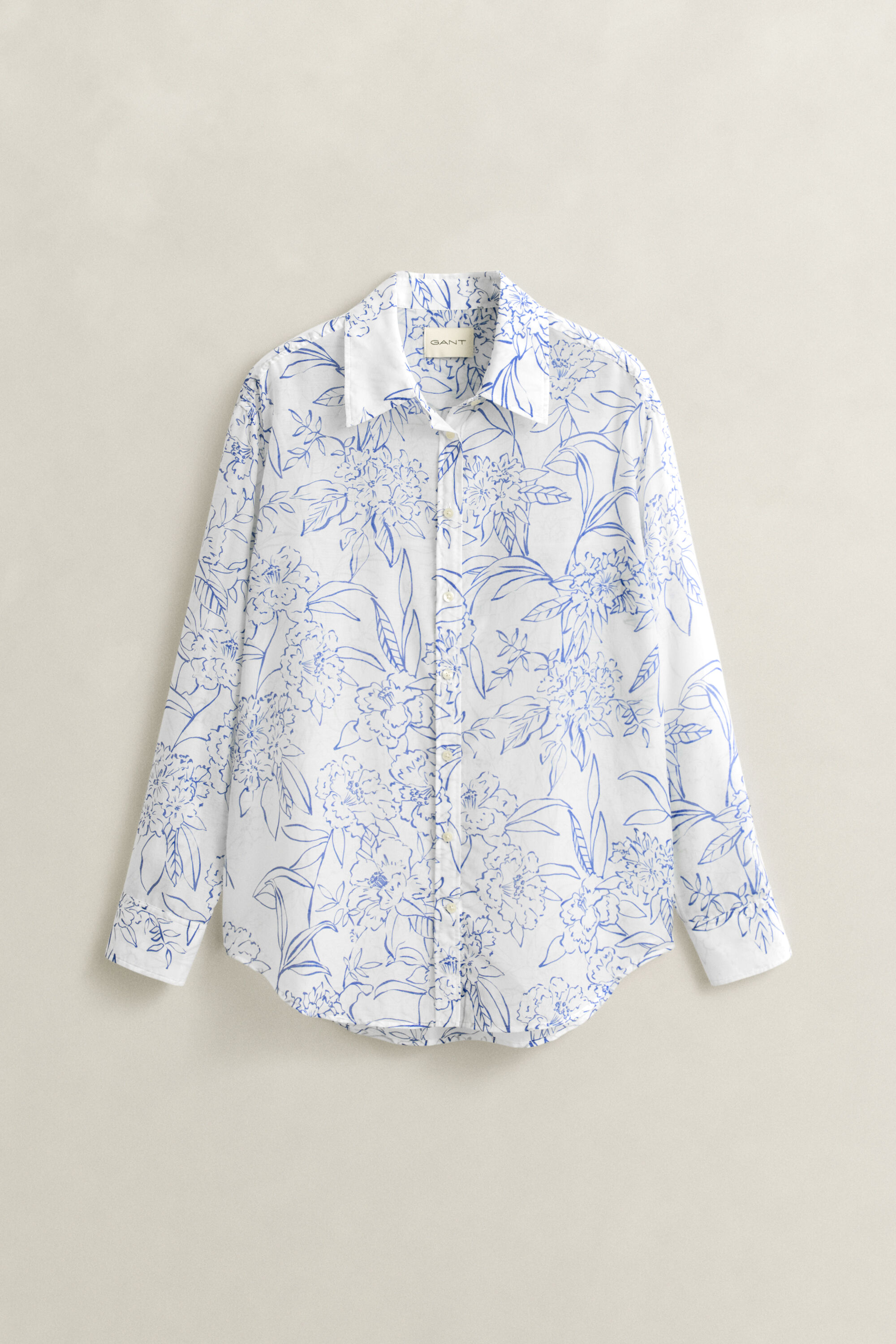 Baumwoll Seiden Bluse mit Blumenprint