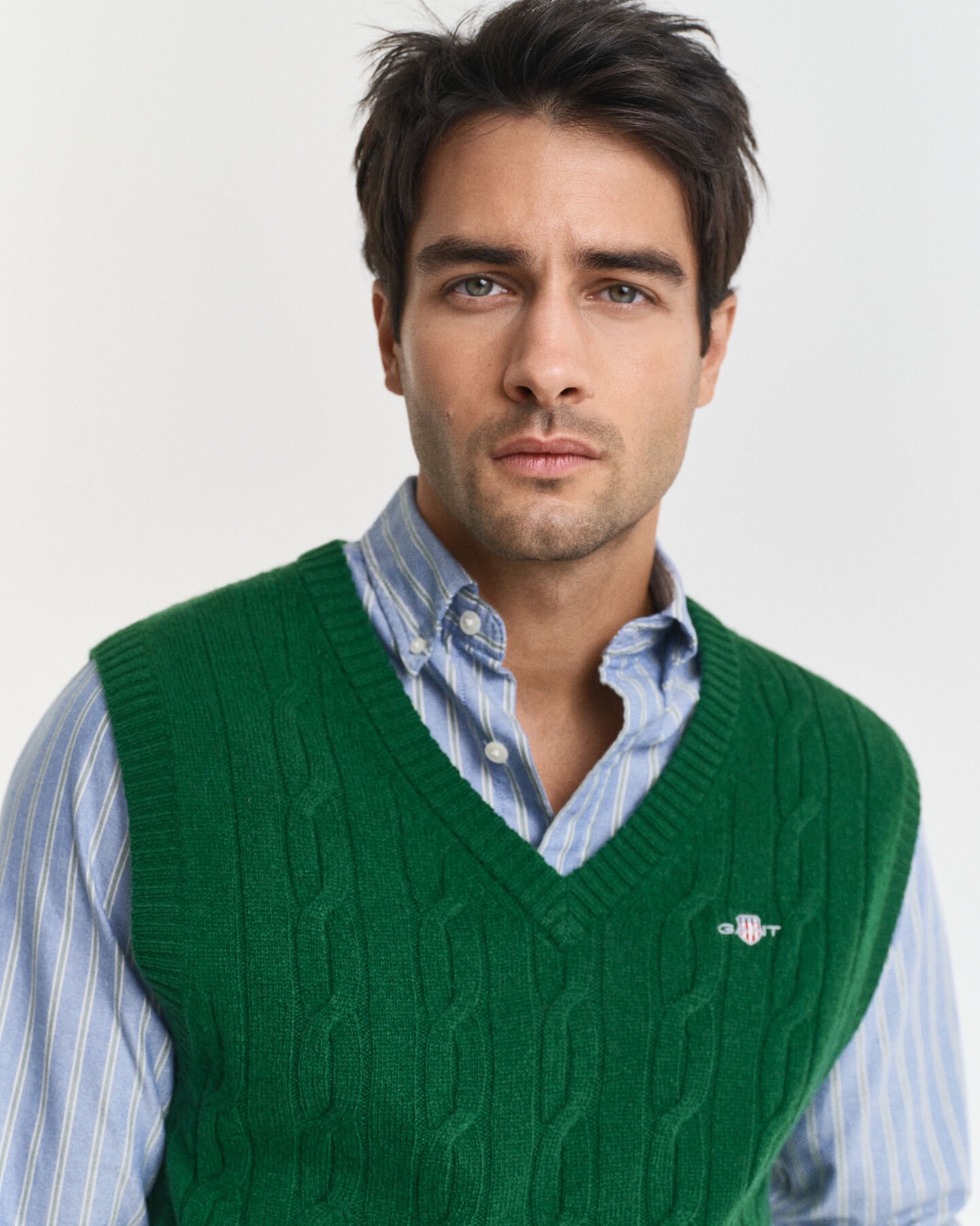 Zopfstrick Pullunder aus Lambswool