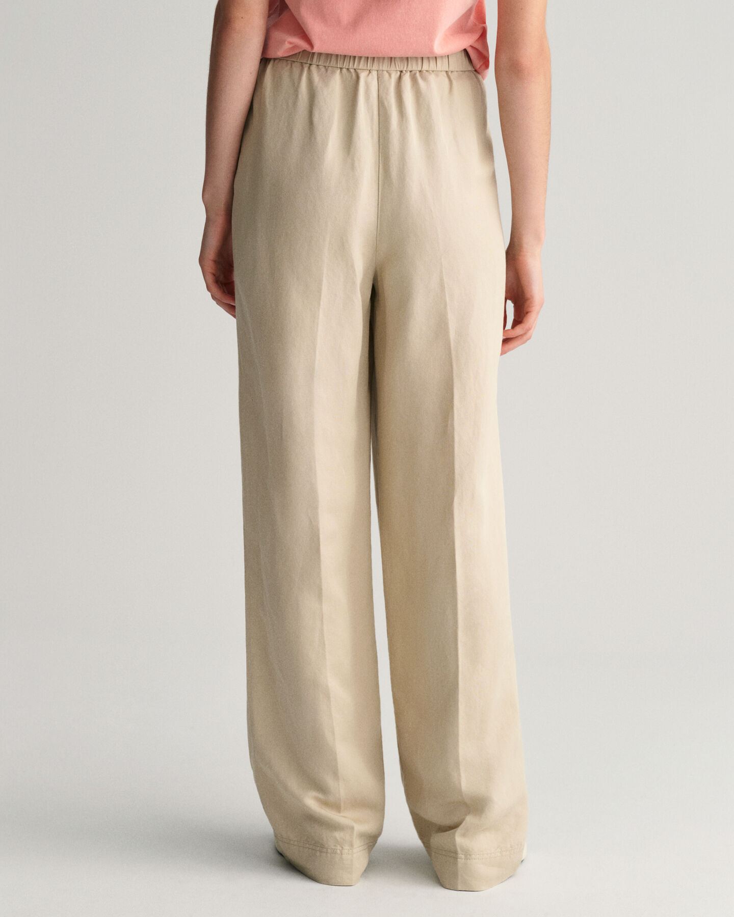 Relaxed Fit Leinenmix Pull-On Hose